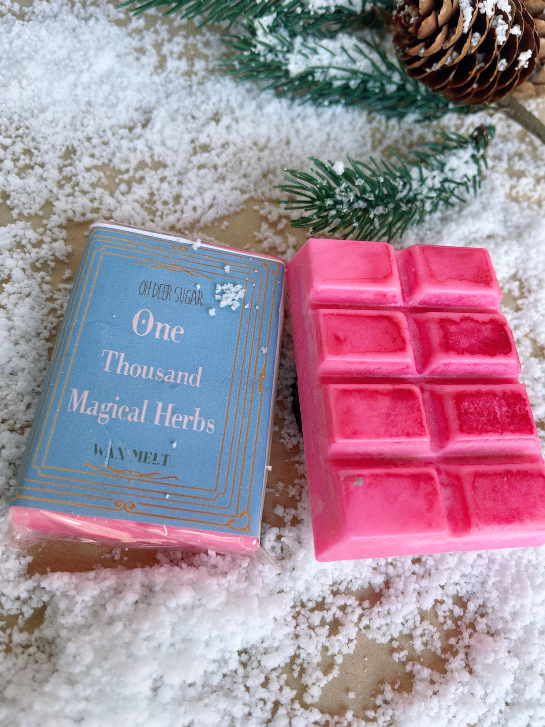 one thousand magical herbs CHOC BLOCK BOOK SOY WAX MELT 40g