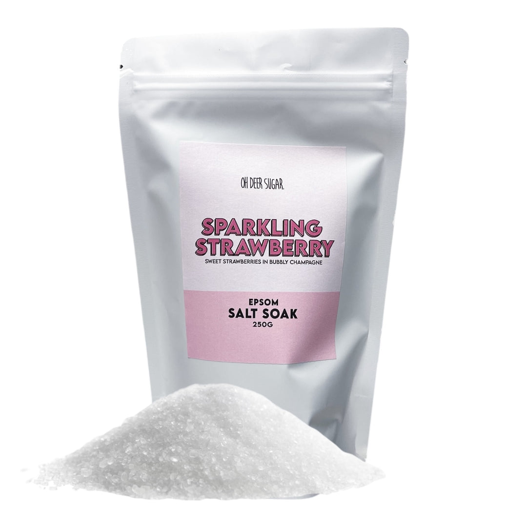 SPARKLING STRAWBERRY EPSOM SALT SOAK 250g
