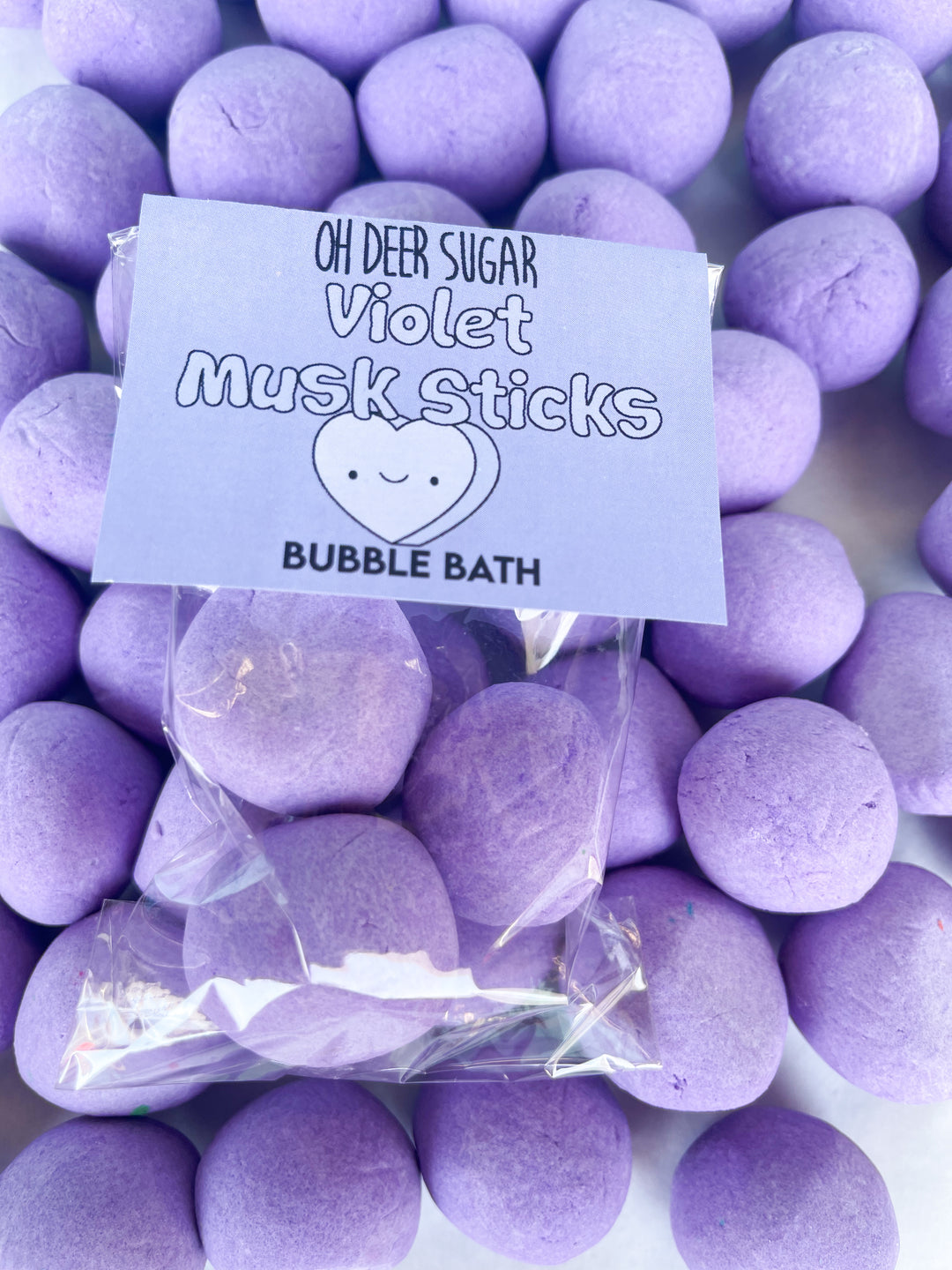 Violet musk sticks GOBSTOPPER BUBBLE BATH 45g (3 piece)