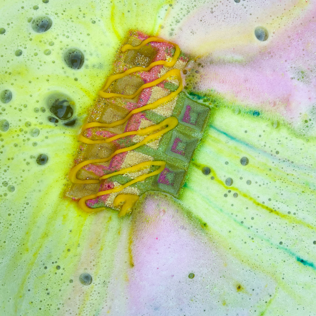 LYCHEE LEMONADE WAFFLE BATH BOMB 180g