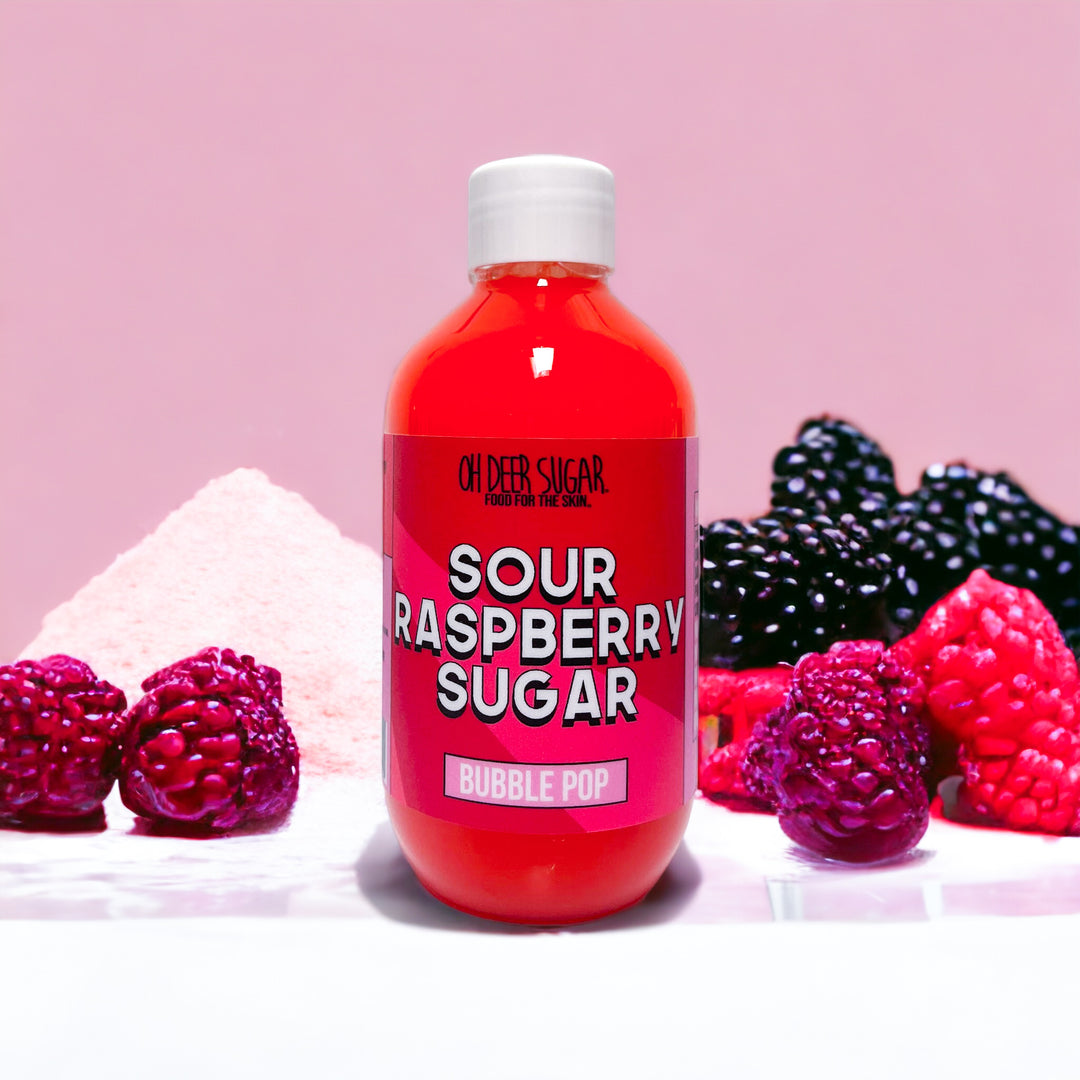 Sour Raspberry Sugar BUBBLE POP Liquid Bubble Bath 200ml
