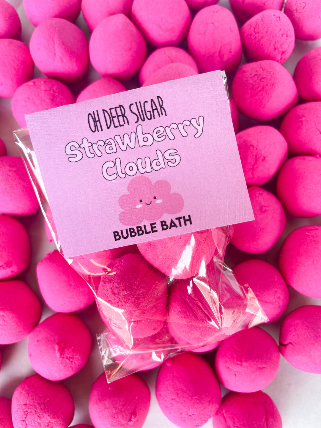 strawberry clouds GOBSTOPPER BUBBLE BATH 45g (3 piece)