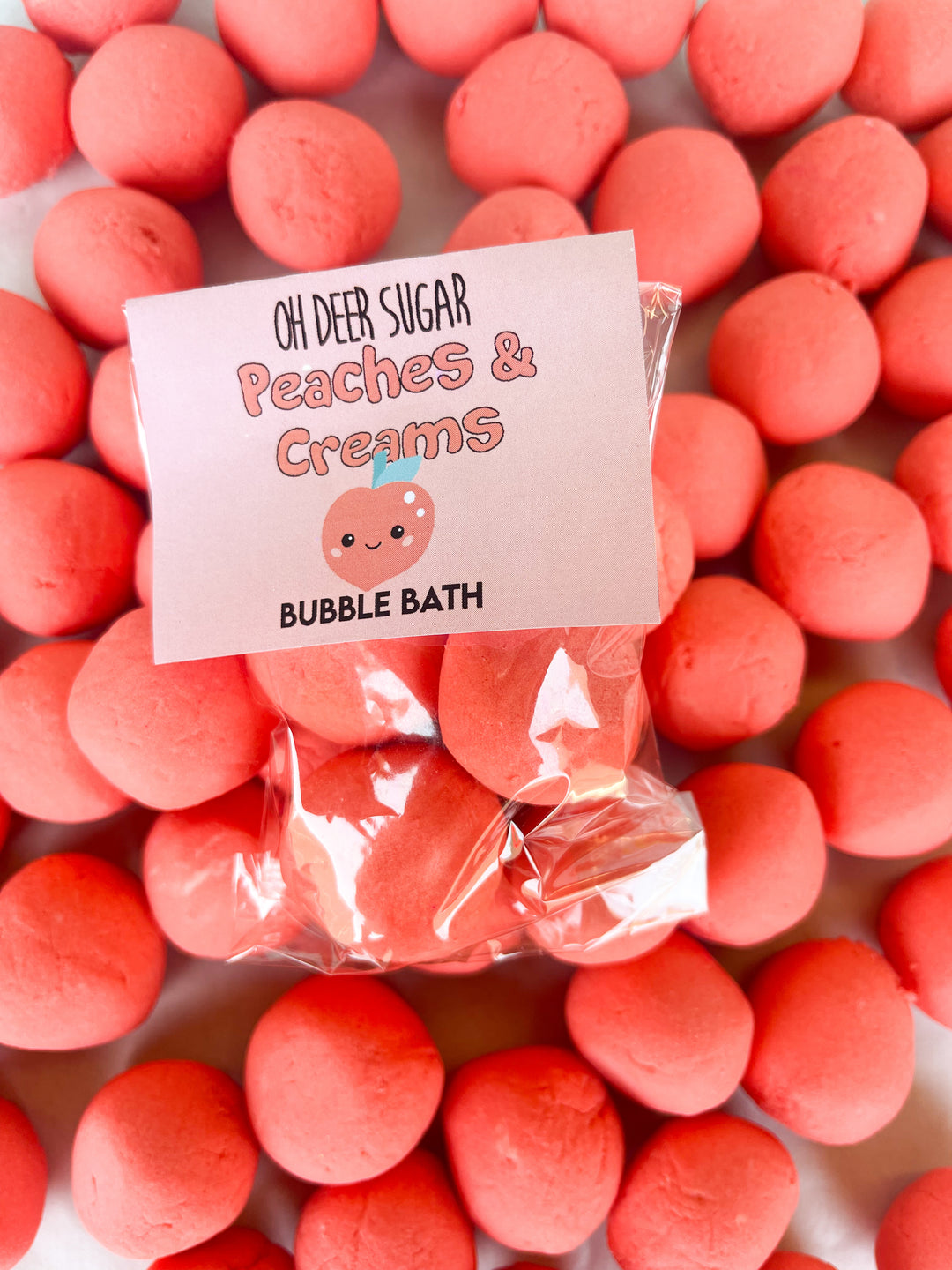 Peaches and cream GOBSTOPPER BUBBLE BATH 45g (3 piece)