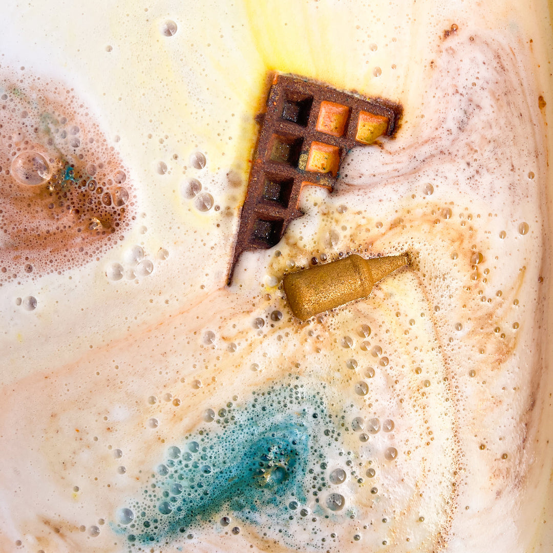 shooting gallery WAFFLE BATH BOMB 280g (fts 4 bath bomb bottles)