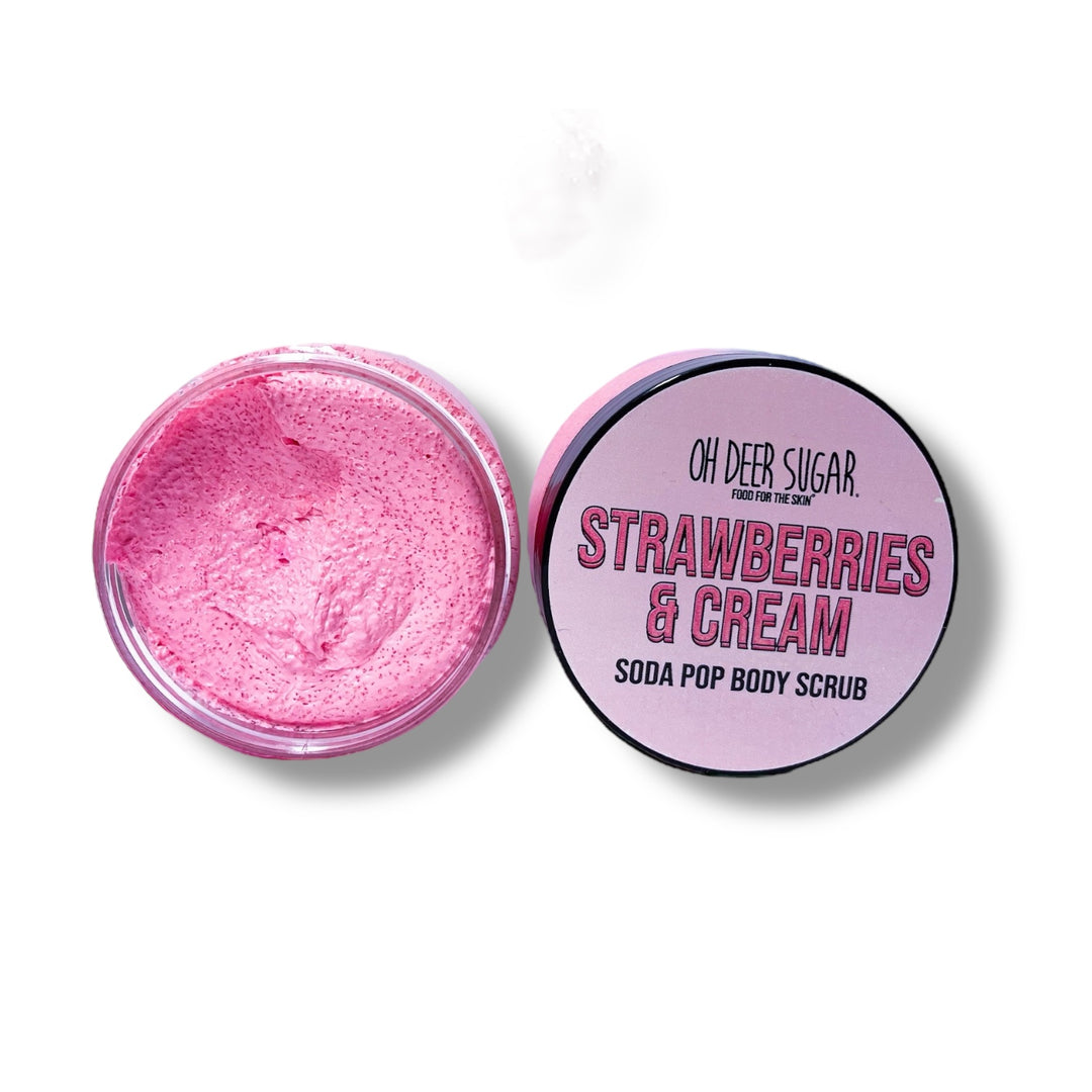 strawberries & cream SODA POP BODY SCRUB 100ml