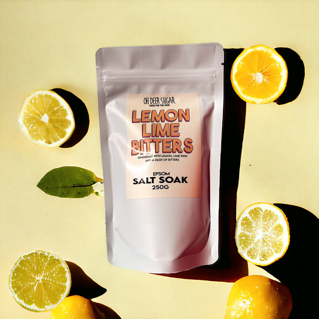 lemon lime and bitters EPSOM SALT SOAK 250g