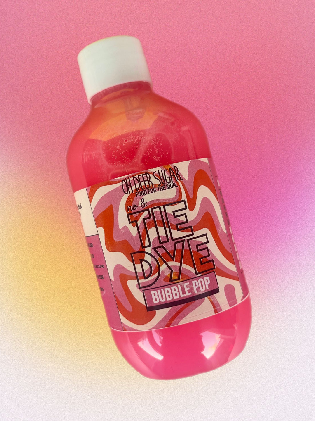 no 8 tie dye BUBBLE POP Liquid Bubble Bath 200ml