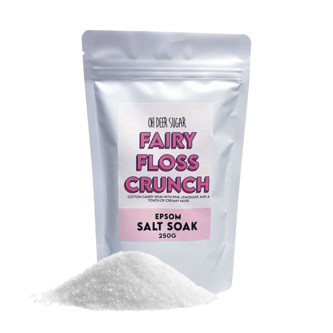 FAIRY FLOSS CRUNCH EPSOM SALT SOAK 250g