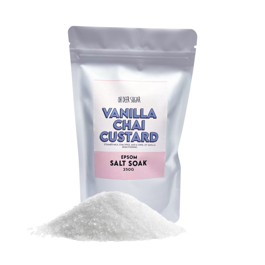 VANILLA CHAI CUSTARD EPSOM SALT SOAK 250g