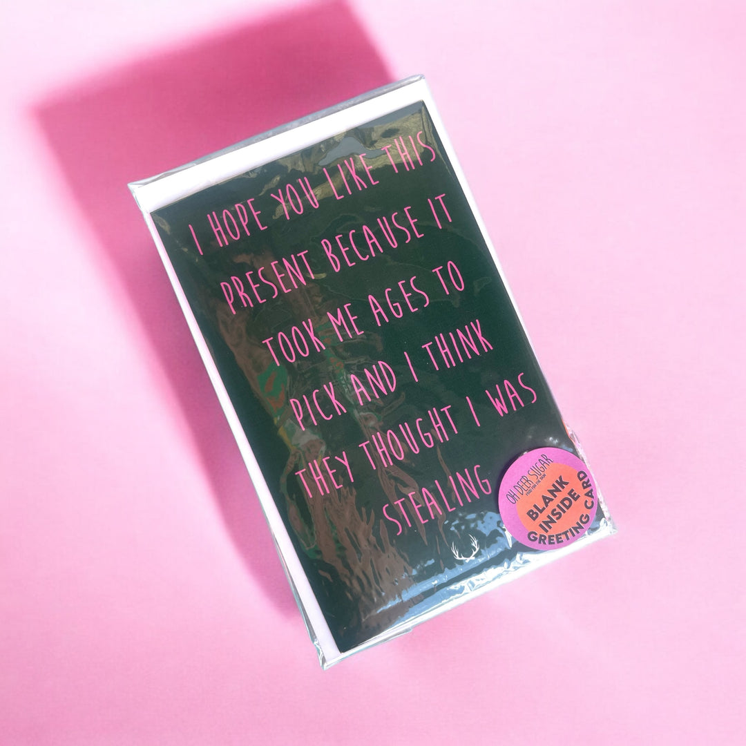 i hope you like this… card & envelope