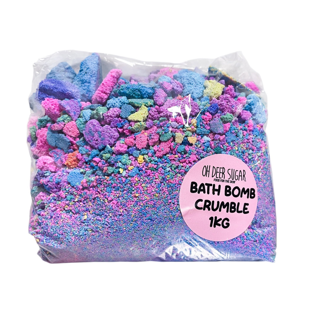 BULK random rainbow mixed BATH BOMB CRUMBLE BAG 1kg