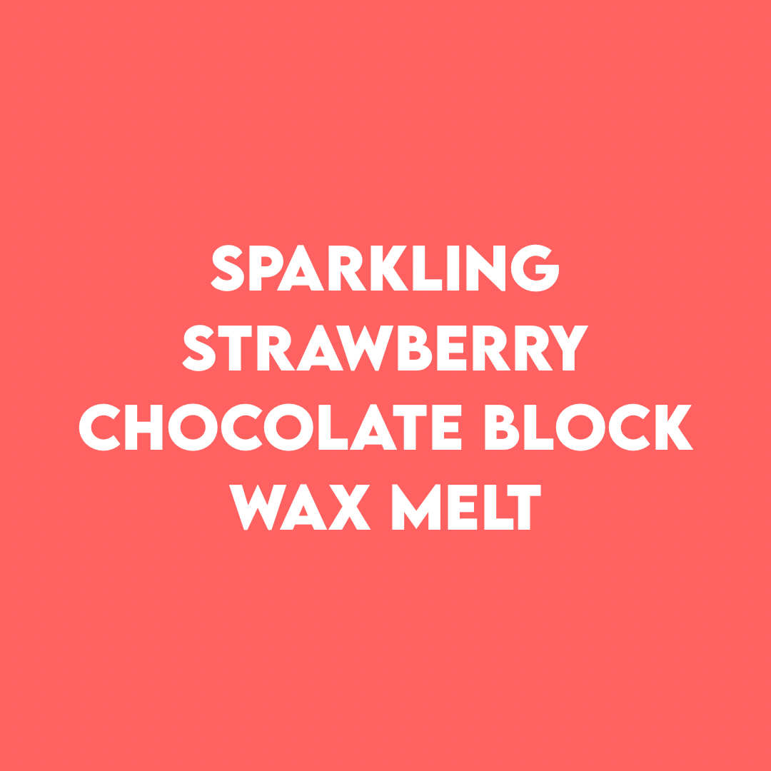 sparkling strawberry chocolate block SOY WAX MELT 40g