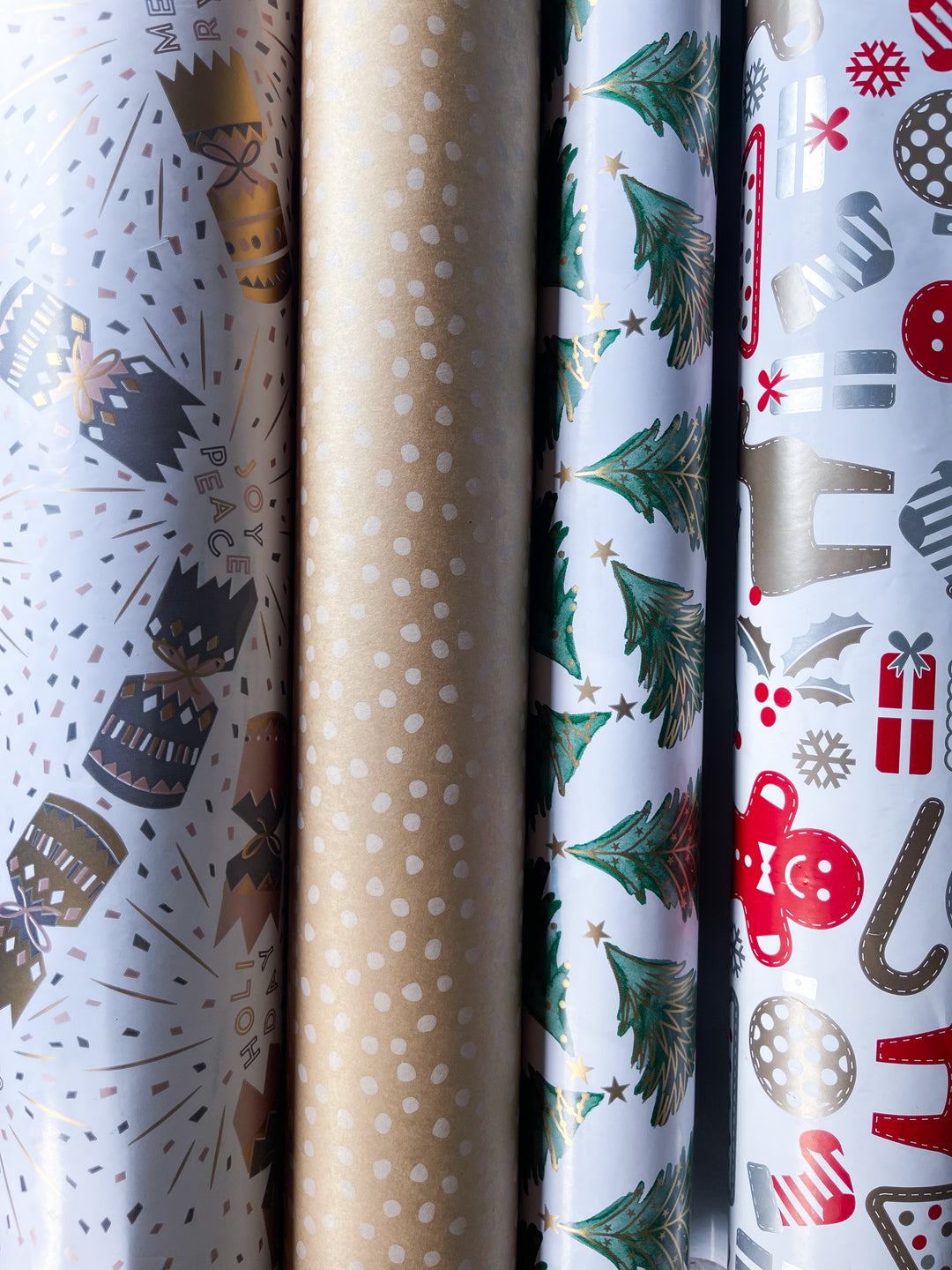 Christmas gift wrapping and gift box