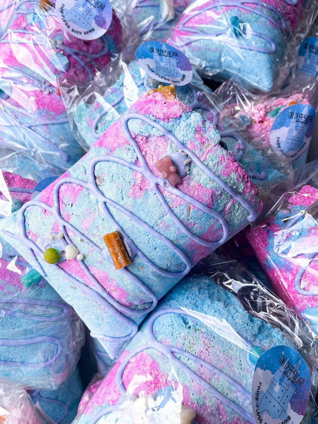 candy palace fairy floss GIANT BATH BOMB 755g