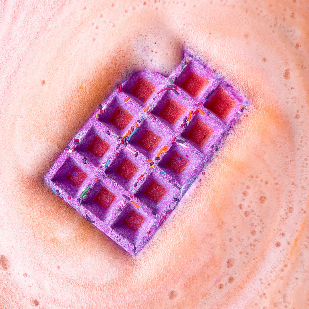 glazed WAFFLE BATH BOMB 180g