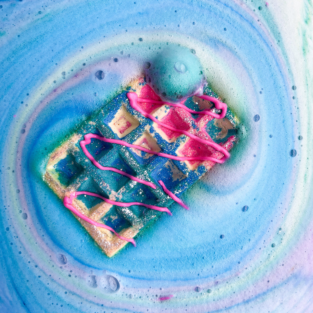 unicorn fudge WAFFLE BATH BOMB 180g