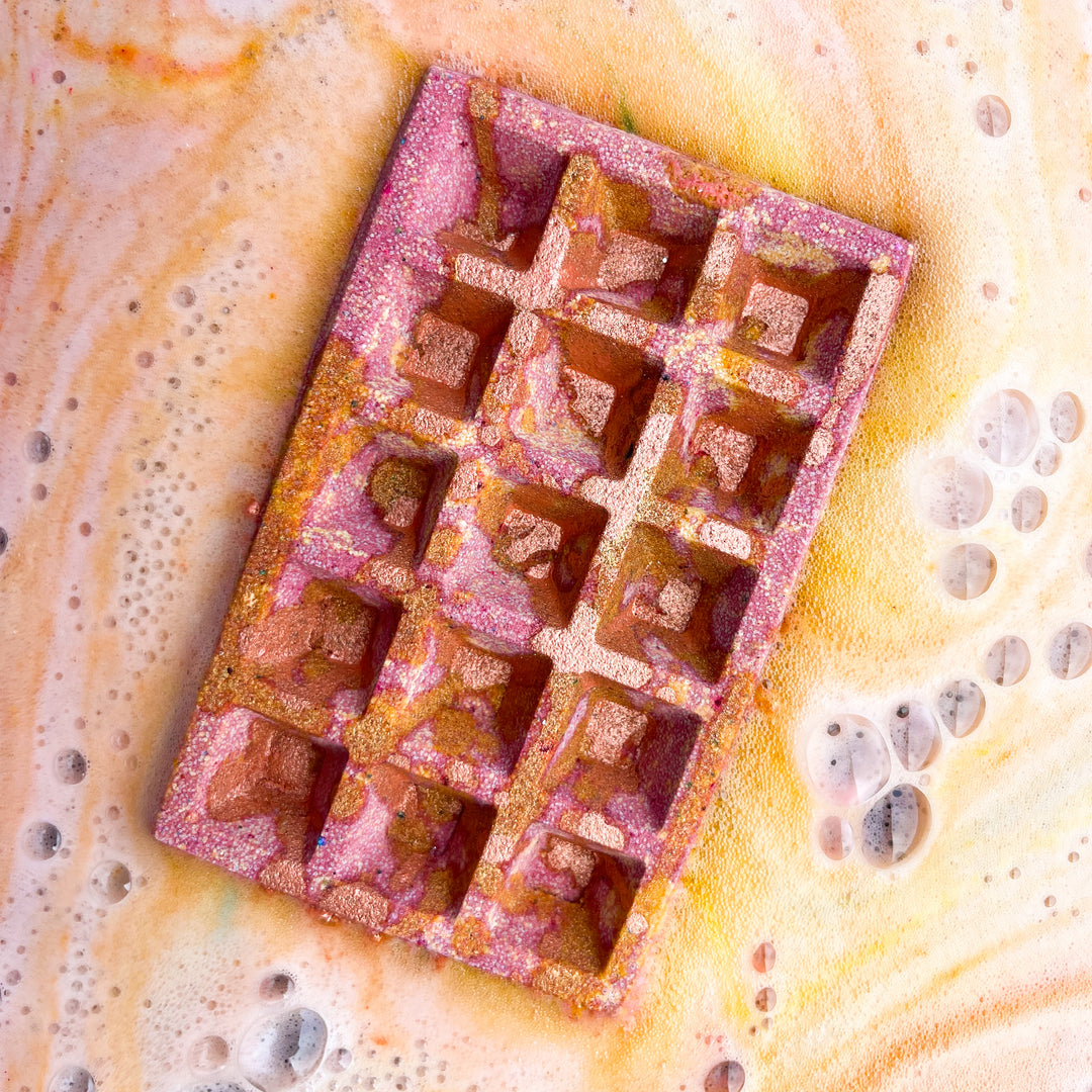 ORANGE SLUSHIE WAFFLE BATH BOMB 180g