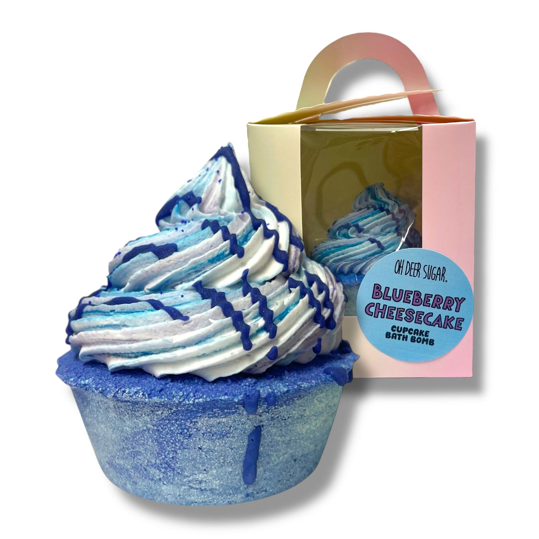 blueberry cheesecake CUPCAKE BATH BOMB & BUBBLE BATH 130g