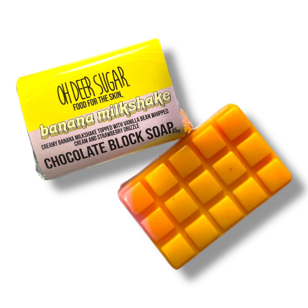 banana milkshake CHOCOLATE BLOCK SOAP 45g