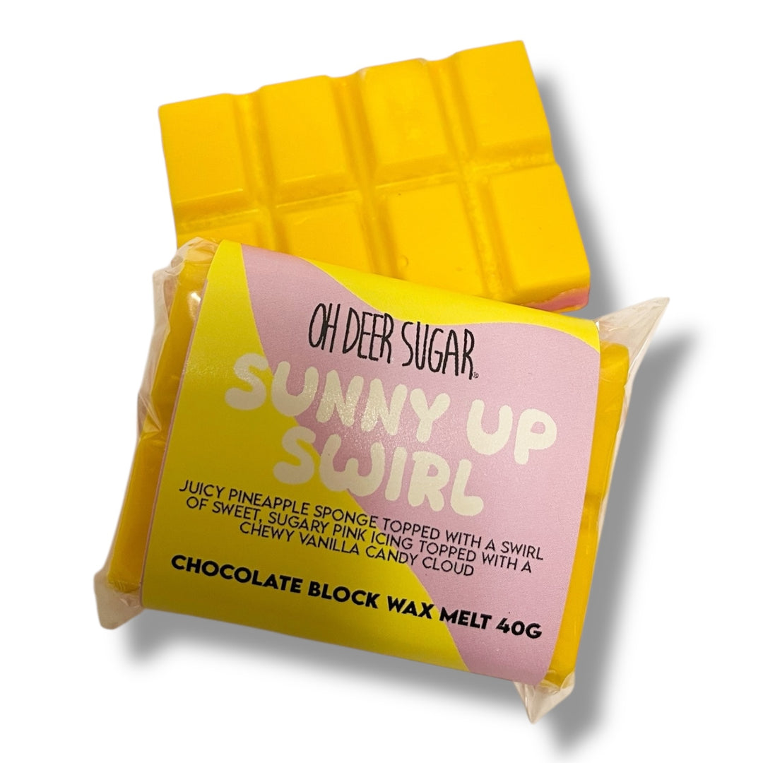 Sunny up swirl CHOCOLATE BLOCK WAX MELT 40g