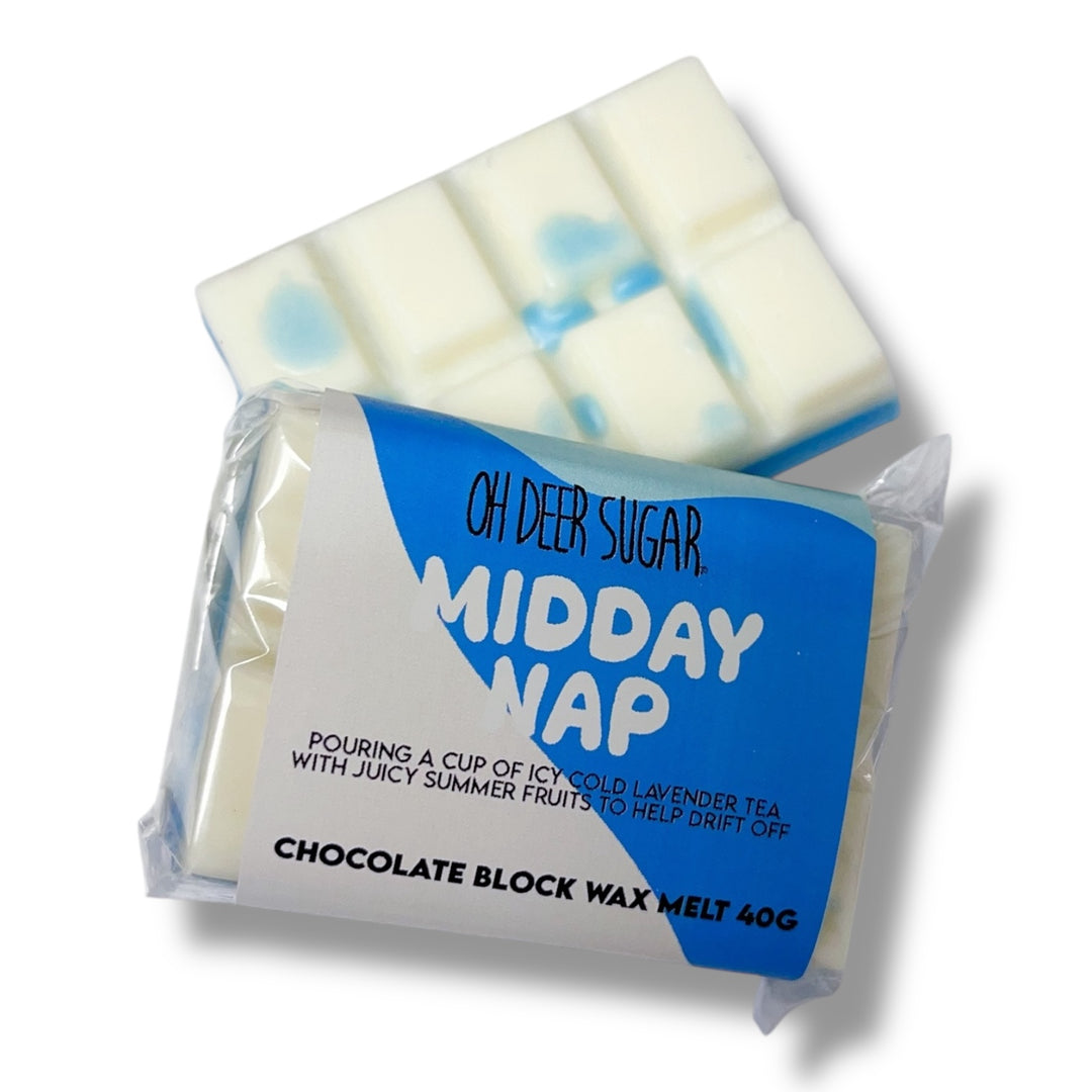 midday nap chocolate block wax melt 40g