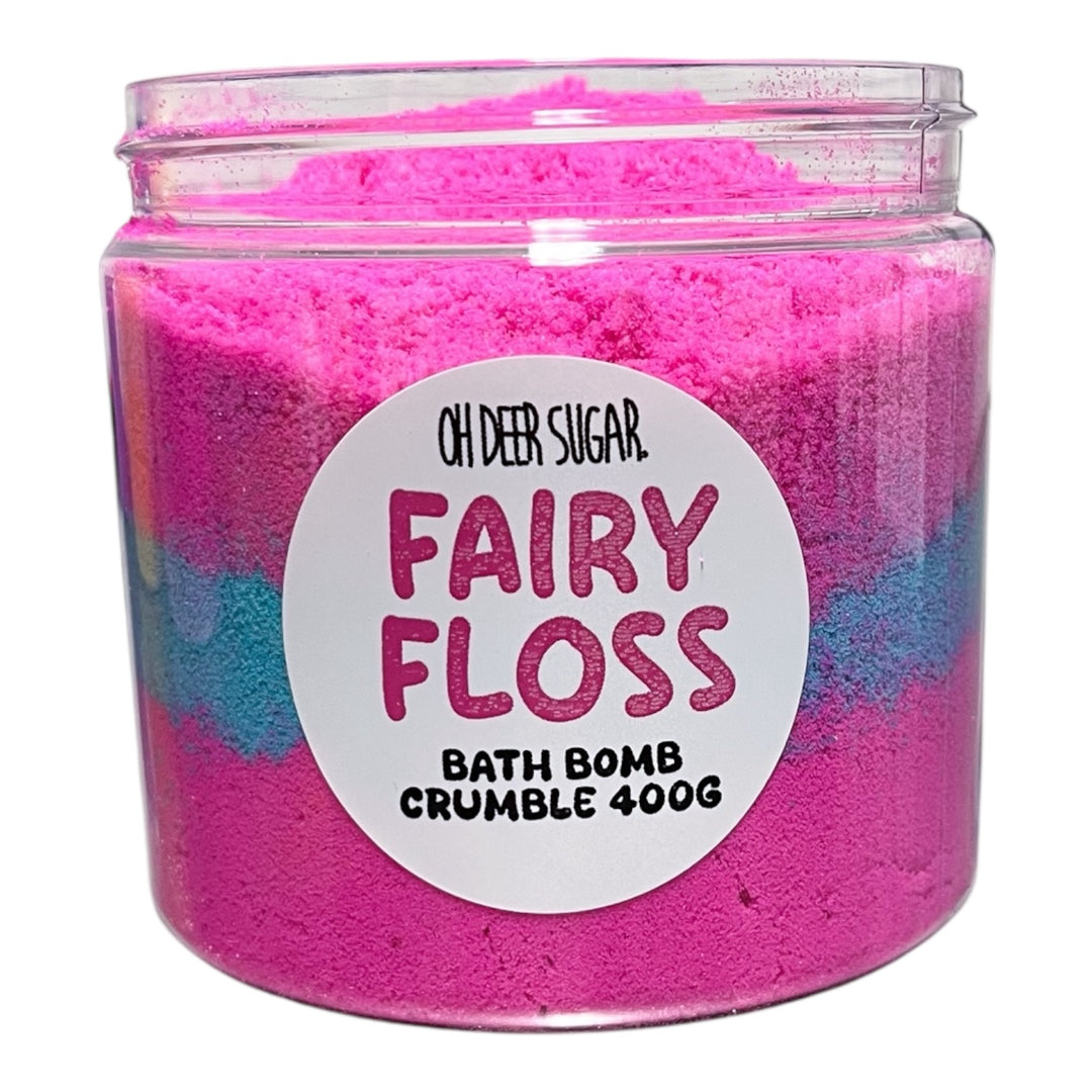 FAIRY FLOSS BATH BOMB CRUMBLE JAR 400g