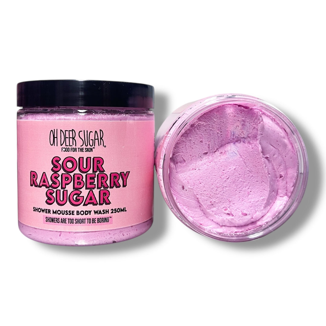 sour raspberry sugar SHOWER MOUSSE BODY WASH 250ml