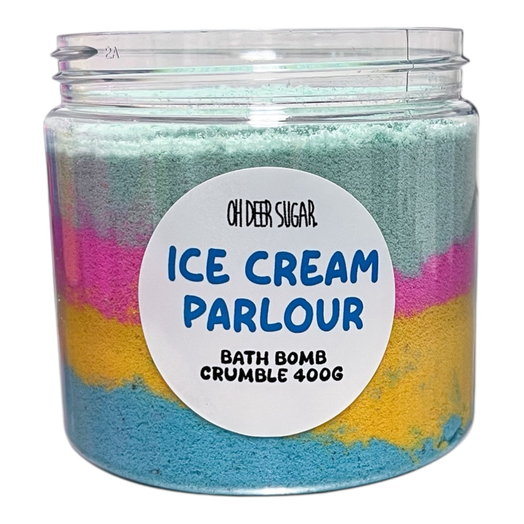 ICE CREAM PARLOUR BATH BOMB CRUMBLE JAR 400g