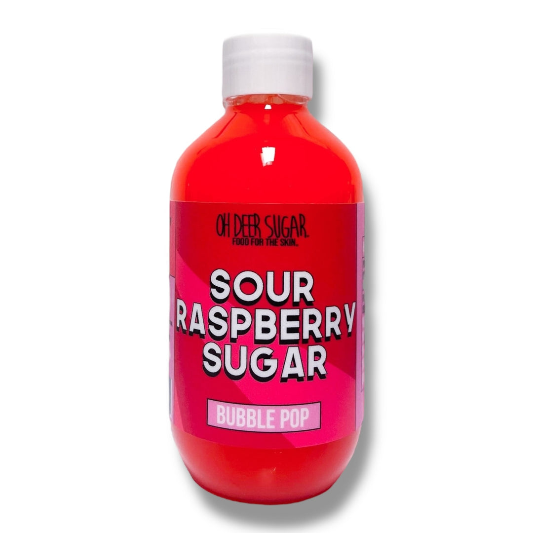 Sour Raspberry Sugar BUBBLE POP Liquid Bubble Bath 200ml