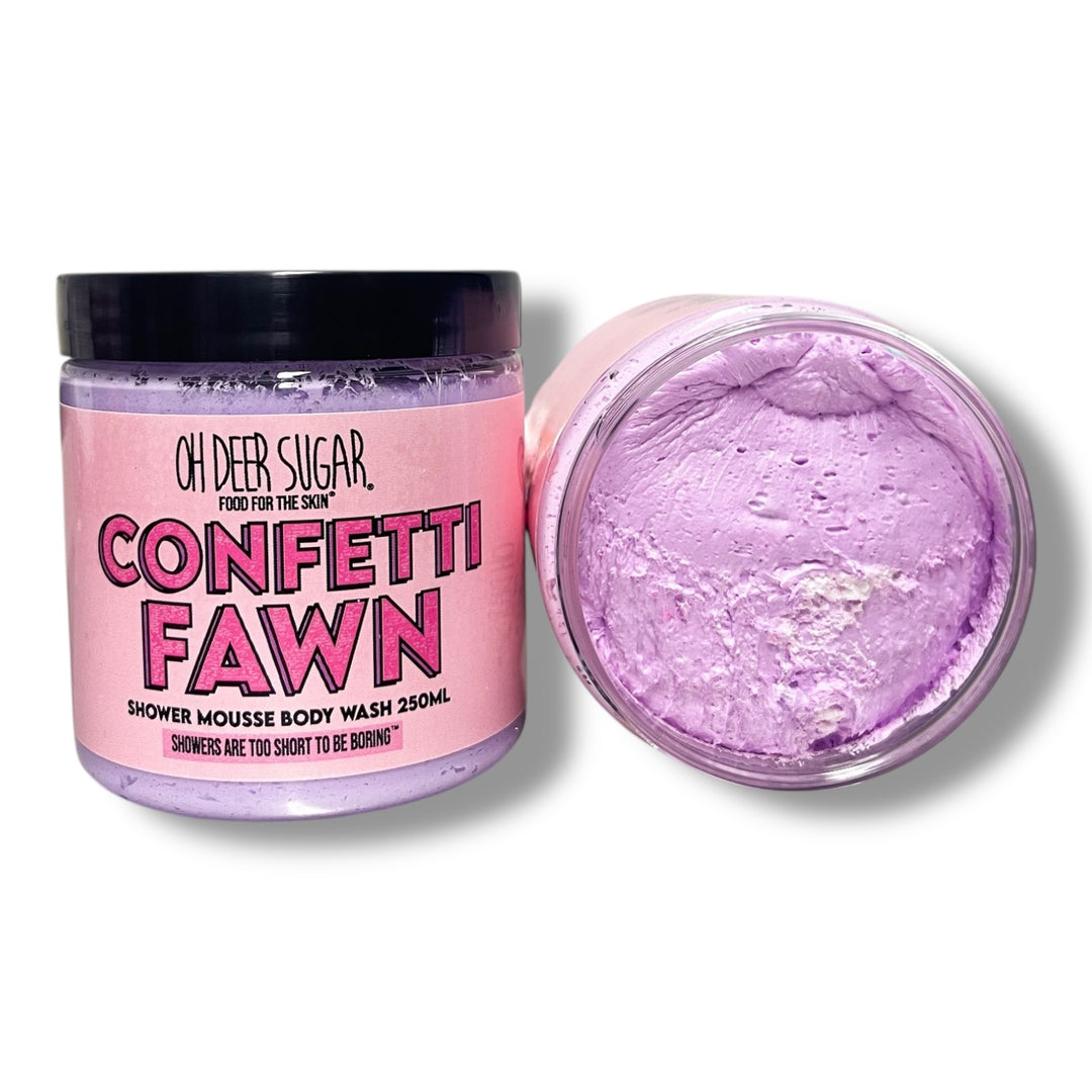 confetti fawn SHOWER MOUSSE BODY WASH