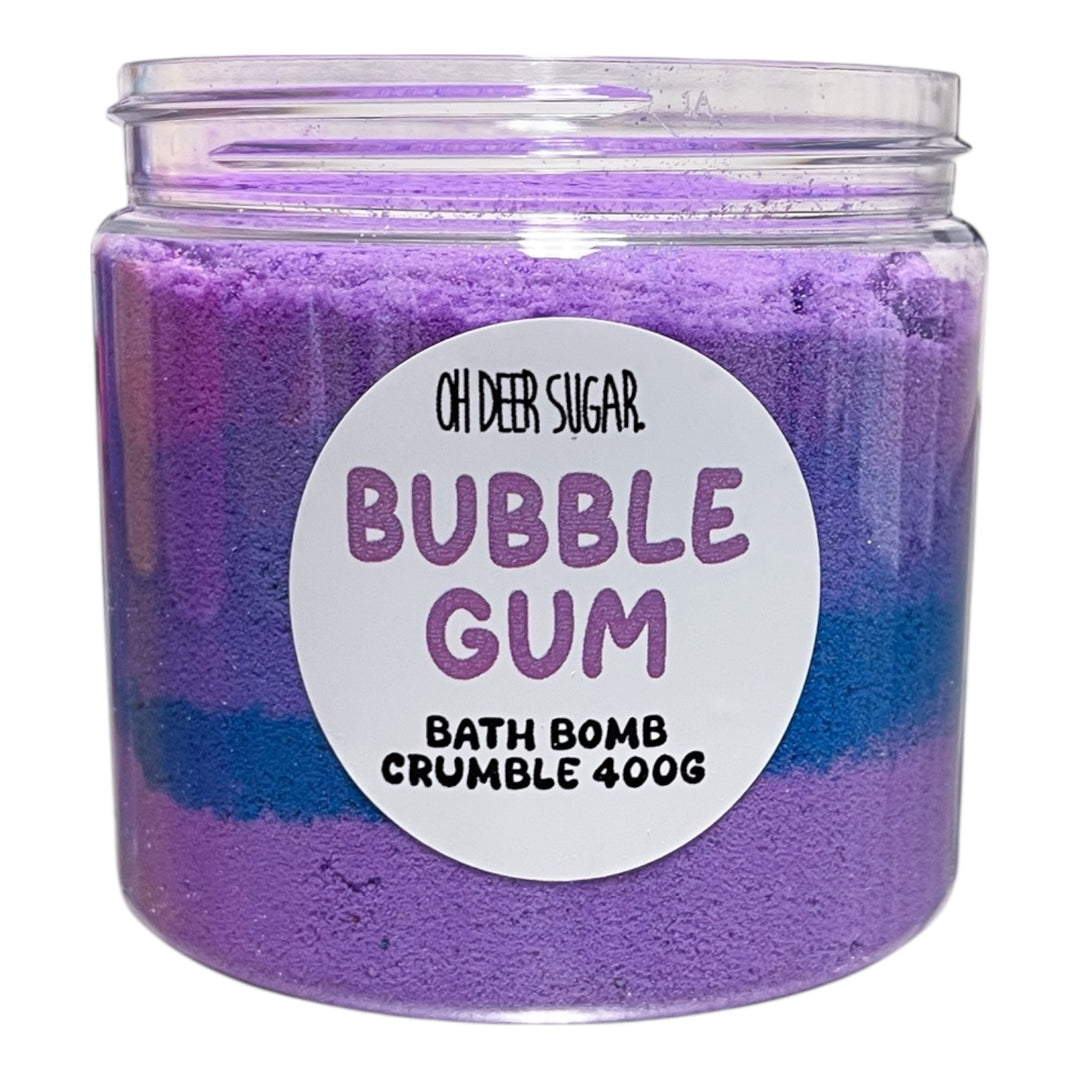 BUBBLEGUM BATH BOMB CRUMBLE JAR 400g