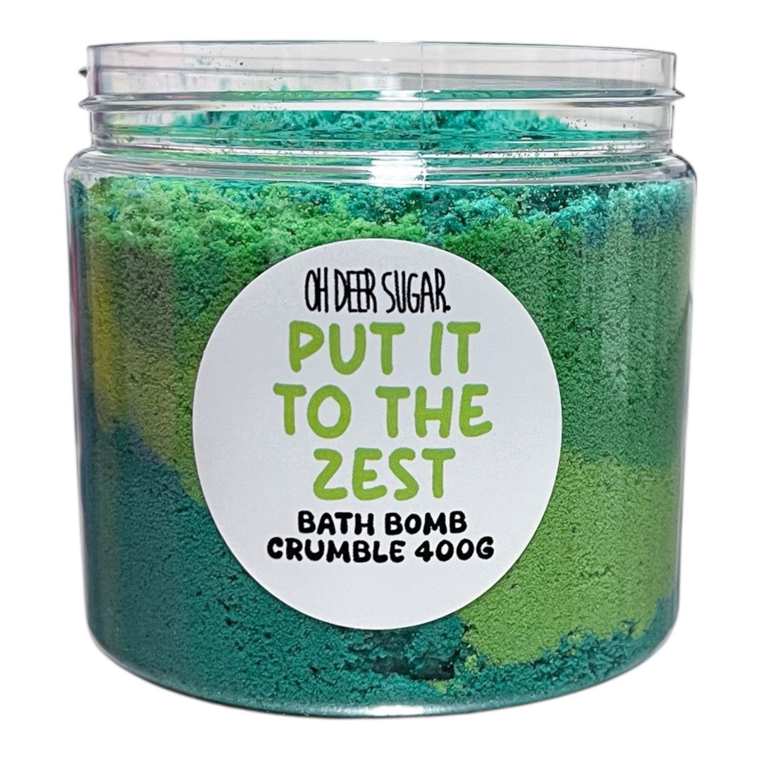 PUT IT TO THE ZEST BATH BOMB CRUMBLE JAR 400g