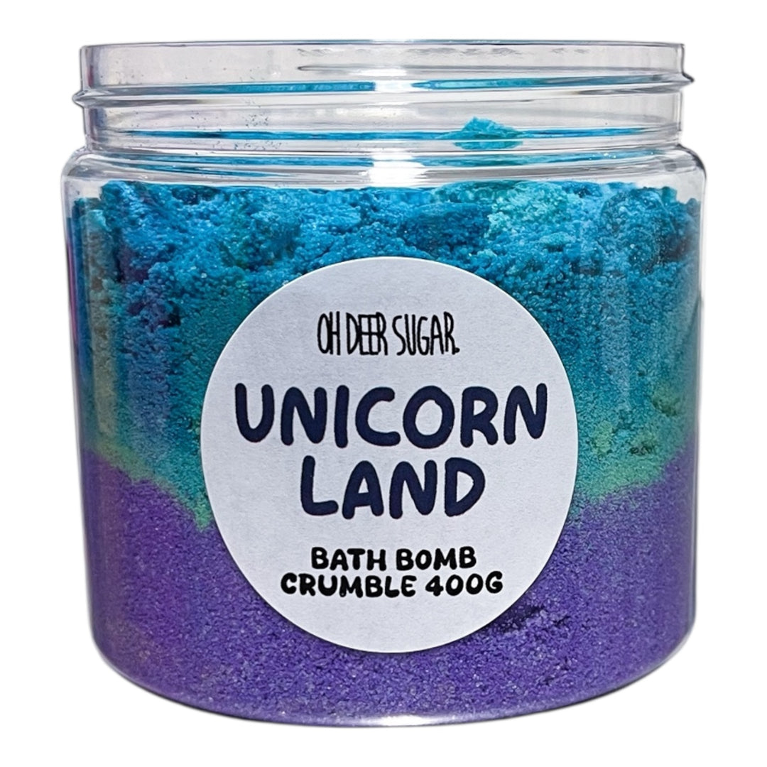 UNICORNLAND BATH BOMB CRUMBLE JAR 400g