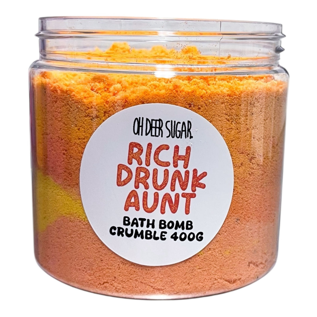 RICH DRUNK AUNT BATH BOMB CRUMBLE JAR 400g