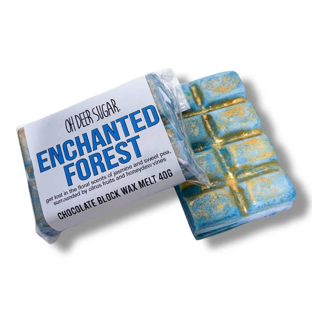 enchanted forest CHOCOLATE BLOCK WAX MELT 40g *colours different from photo*