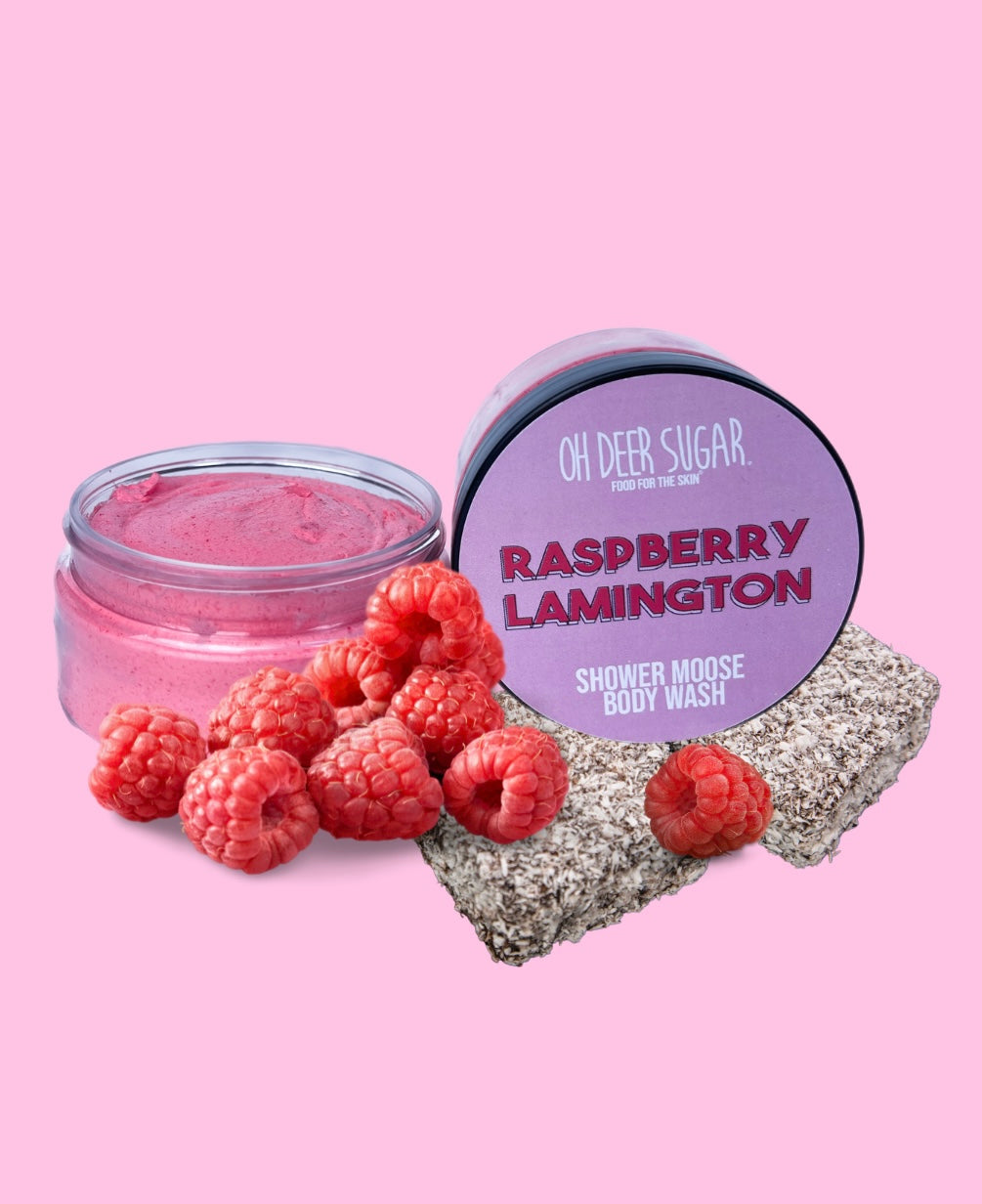 raspberry lamington SHOWER MOOSE BODY WASH 100ml