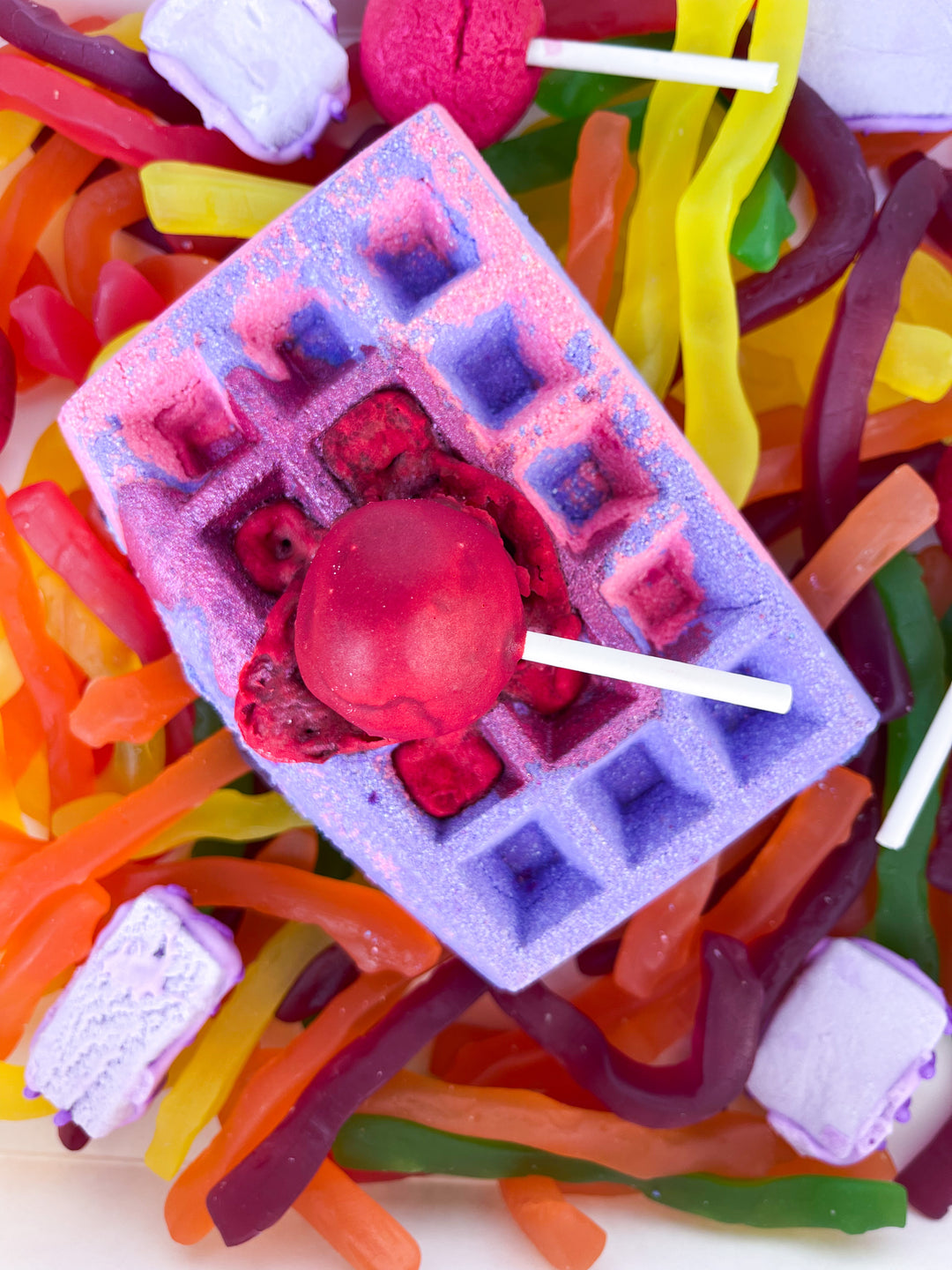 melonberry pop WAFFLE BATH BOMB 240g