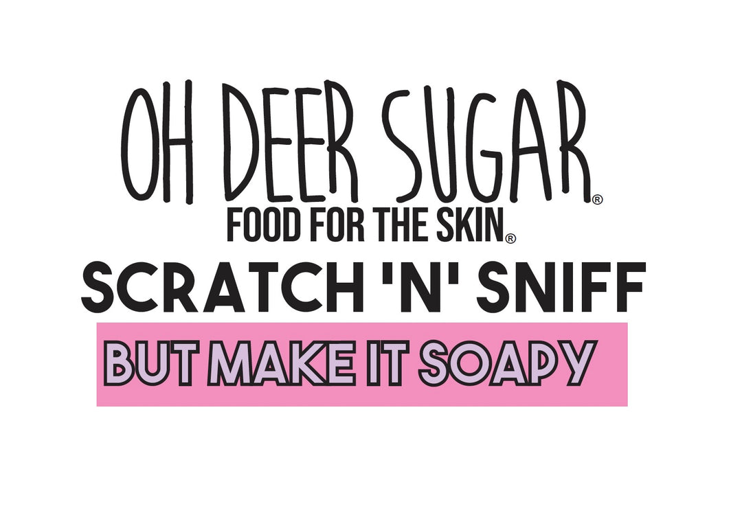 scratch 'n' sniff but make it soapy SOAP SAMPLER BOX