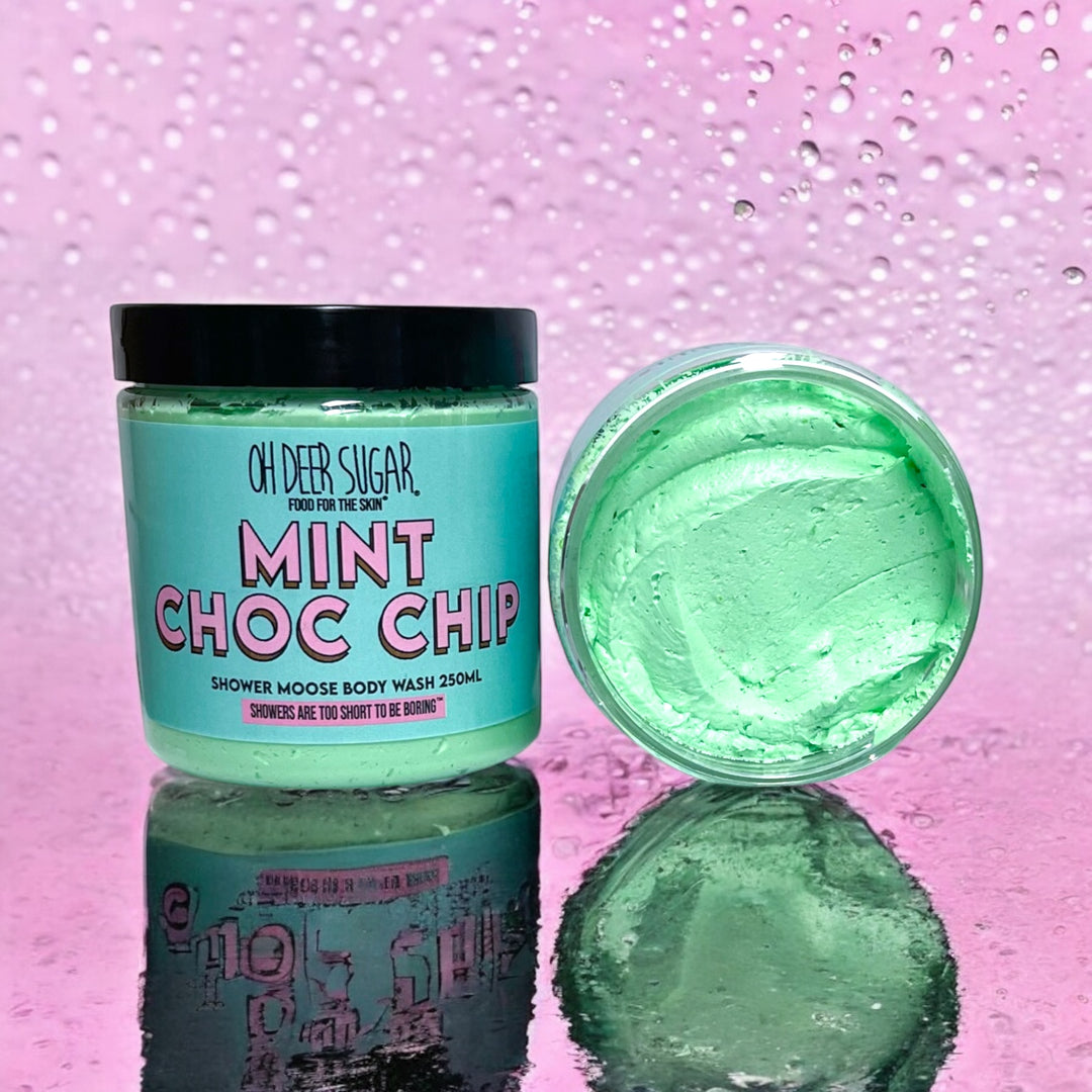 mint choc chip SHOWER MOOSE BODY WASH 250ml
