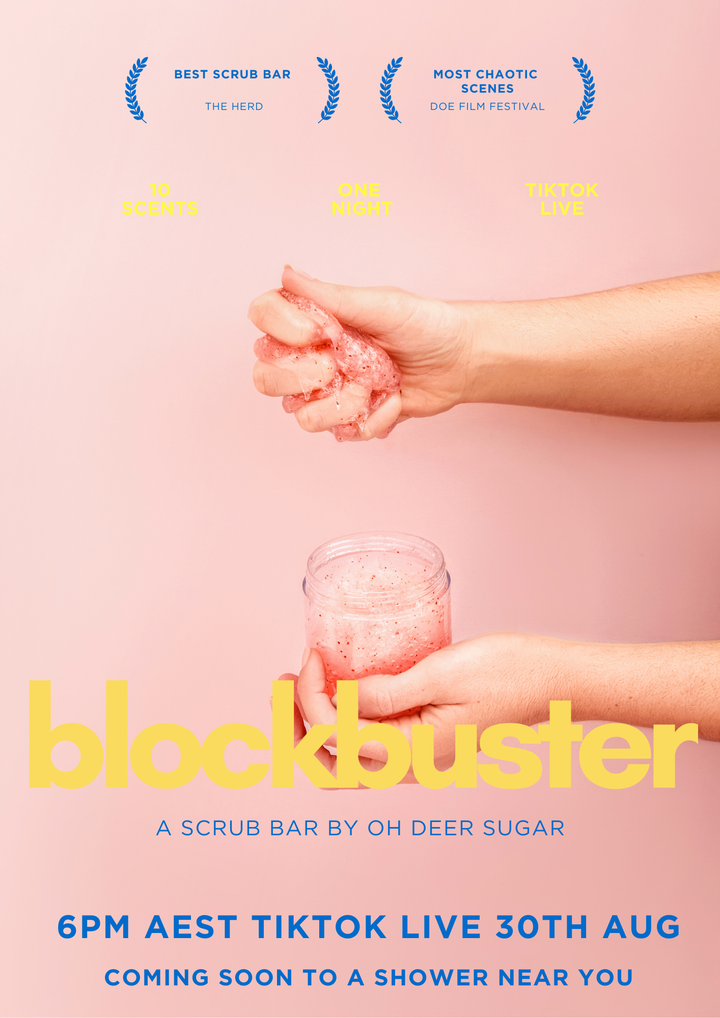 Blockbuster Body Scrub Bar Night - PT 2. DATE TBC