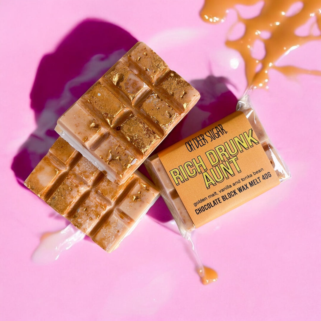 rich drunk aunt CHOCOLATE BLOCK WAX MELT 40g