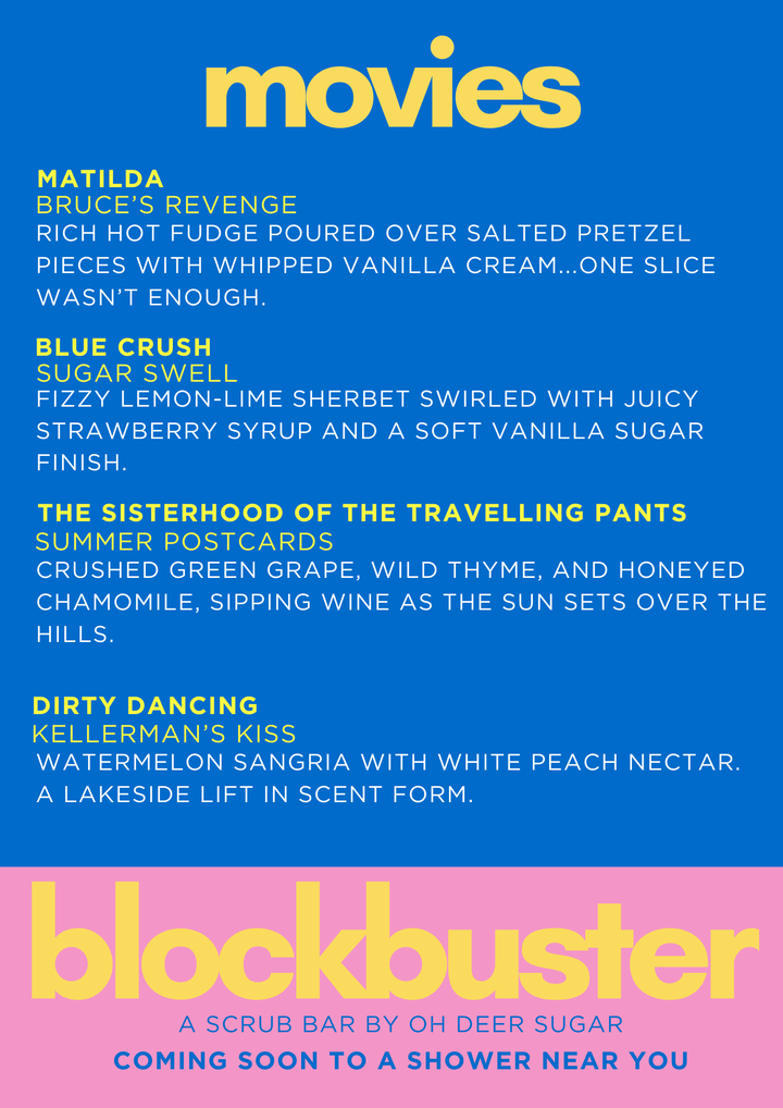 Blockbuster Body Scrub Bar Night - PT 2. DATE TBC