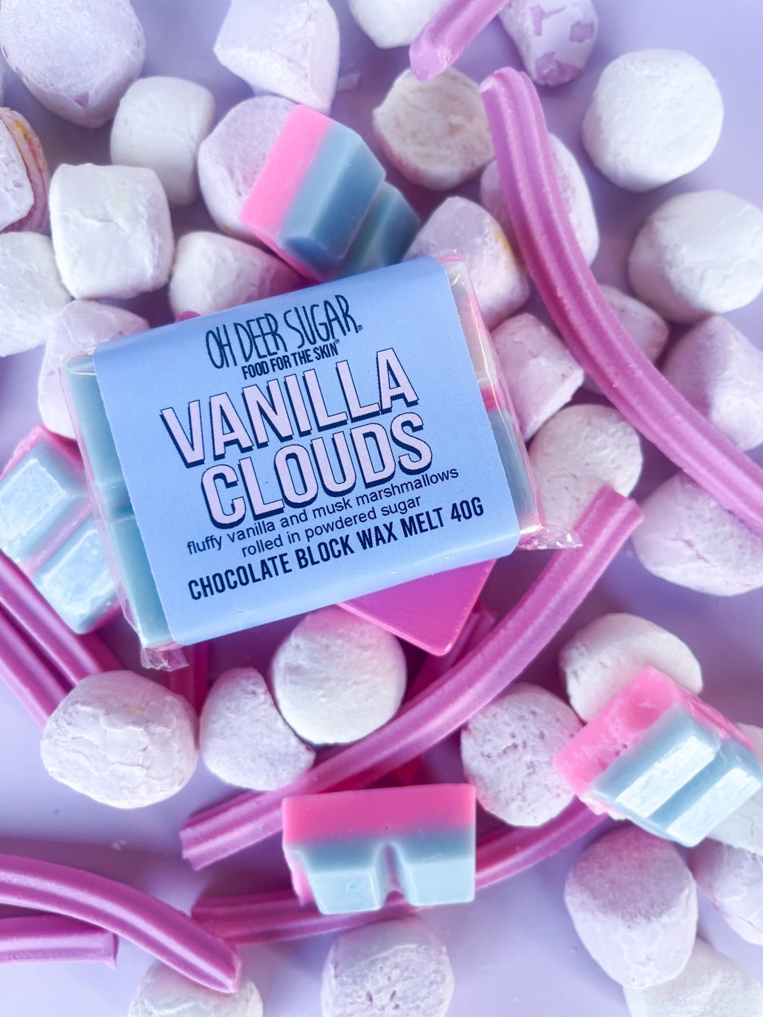 vanilla clouds CHOC BLOCK SOY WAX MELT 40g