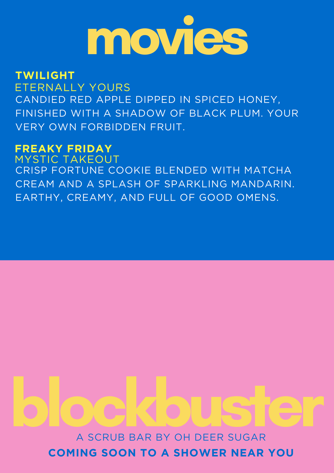 Blockbuster Body Scrub Bar Night - PT 2. DATE TBC