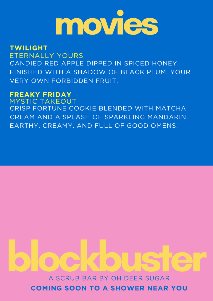 Blockbuster Body Scrub Bar Night - PT 2. DATE TBC