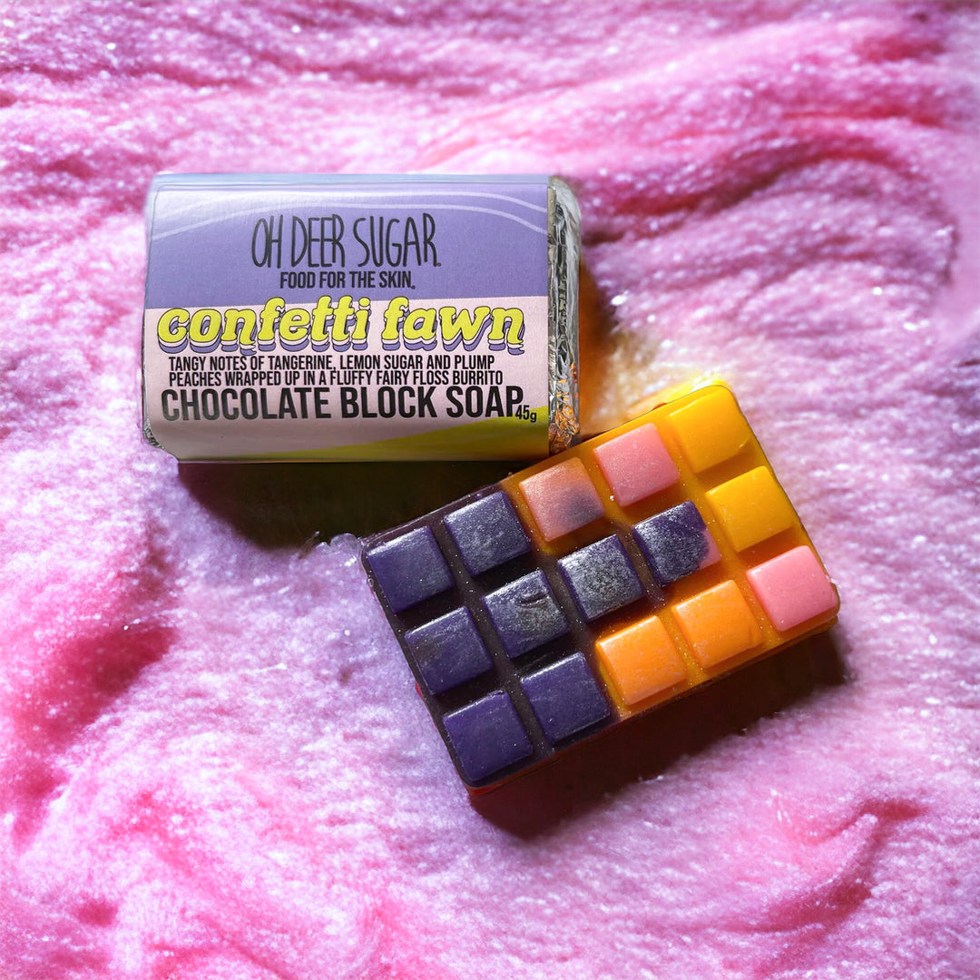 confetti fawn CHOCOLATE BLOCK SOAP 45g