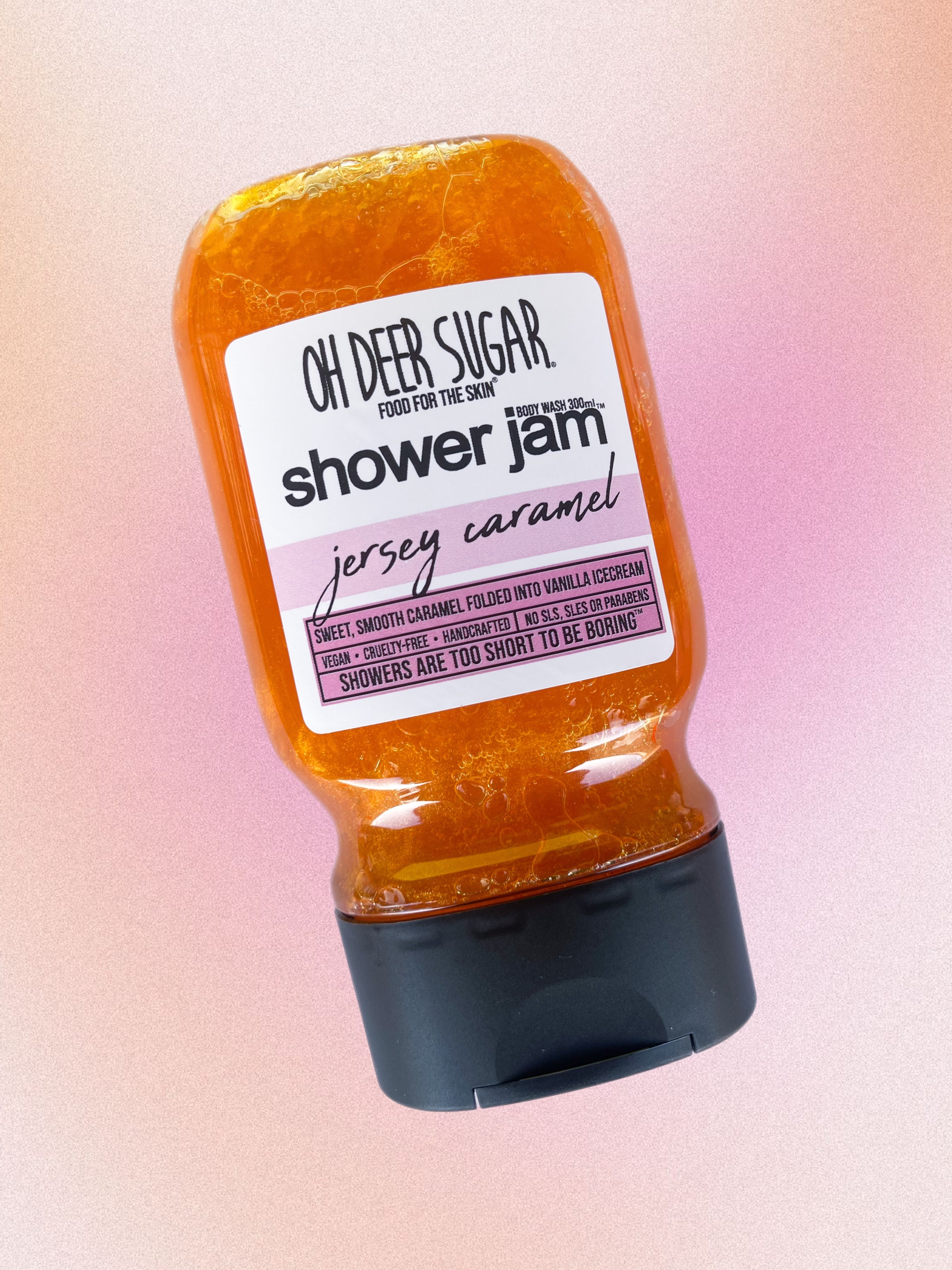 jersey caramel SHOWER JAM BODY WASH 300ml OH DEER SUGAR