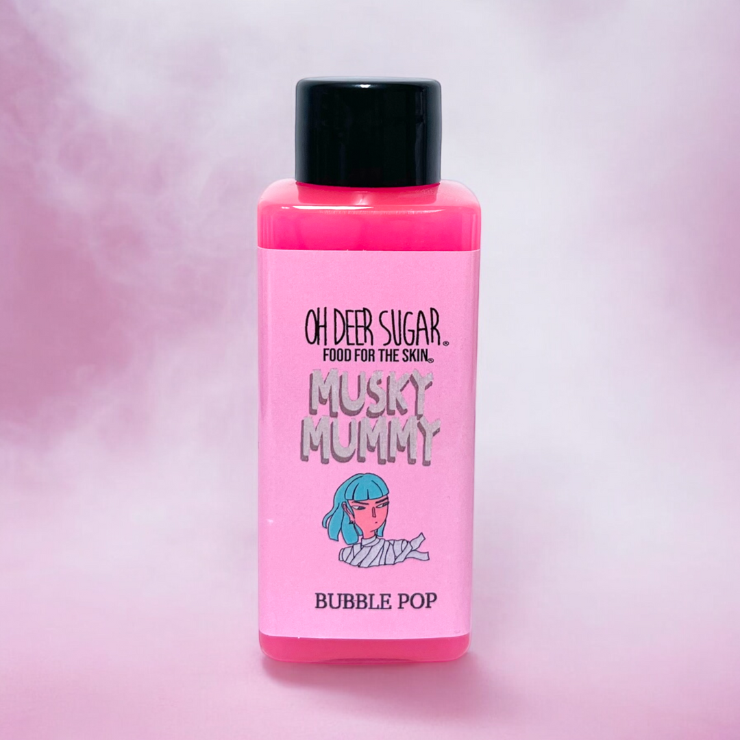 musky mummy BUBBLE POP LIQUID BUBBLE BATH 100ml OH DEER SUGAR