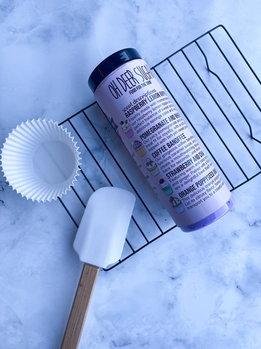 the cup cakery SHOWER MOOSE BODY WASH 5 PACK STACK 50ml ea