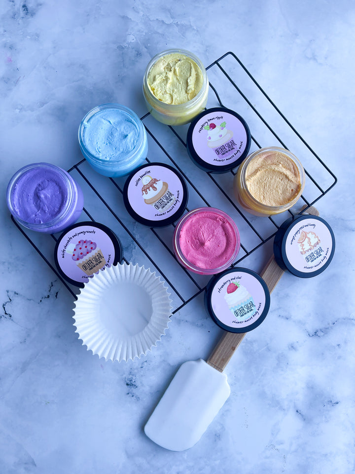 the cup cakery SHOWER MOOSE BODY WASH 5 PACK STACK 50ml ea